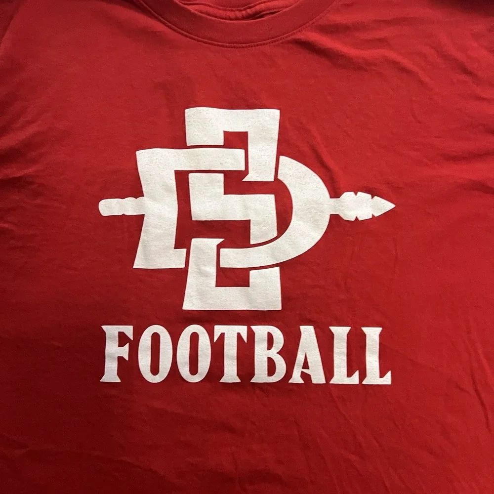 SDSU Aztecs Nike T-Shirt Men's Size XL Red Short Sleeve Football San Diego State